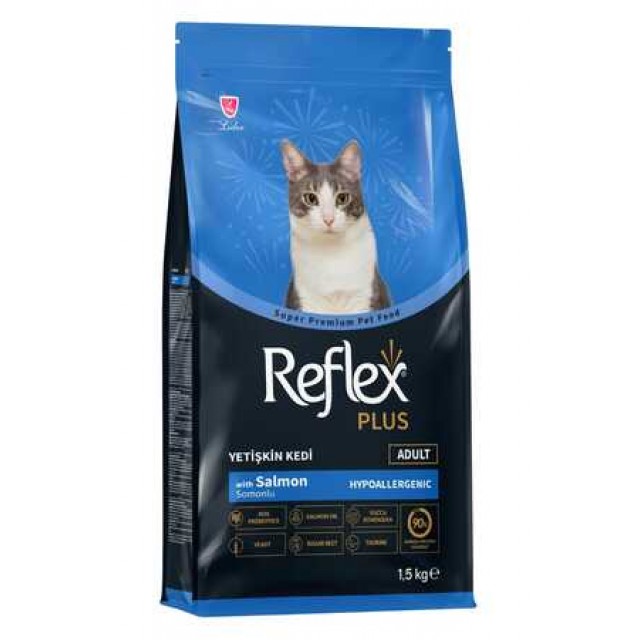 Reflex Plus Somonlu Yetişkin Kedi Maması 1,5kg