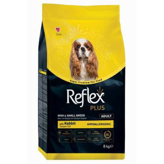 Reflex Plus Tavşan Etli Mini ve Küçük Irk Yetişkin Köpek Maması 8kg