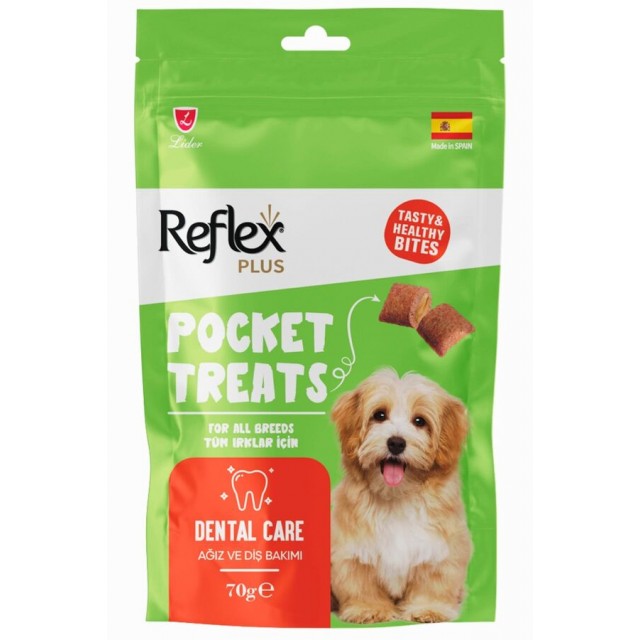 Reflex Pocket Treats Ağız ve Diş Sağlığı için Köpek Ödül Maması 70gr