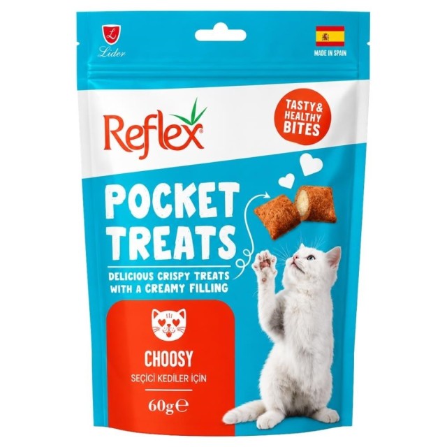 Reflex Pocket Treats Choosy Seçici Kediler İçin Kedi Ödül Maması 60 gr