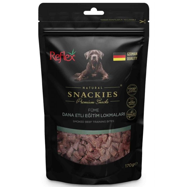 Reflex Snackies Füme Dana Etli Eğitim Lokmaları Köpek Ödül Maması 170gr