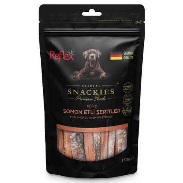 Reflex Snackies Füme Somon Etli Şeritler Köpek Ödül Maması 170gr