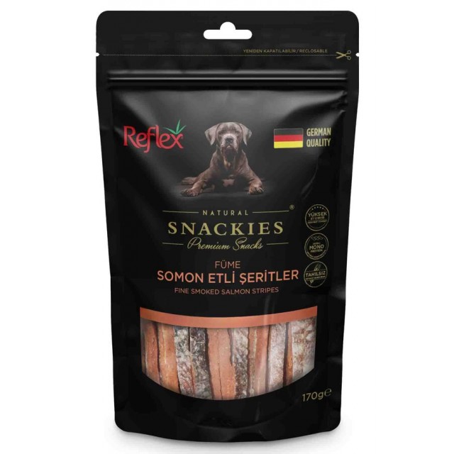 Reflex Snackies Füme Somon Etli Şeritler Köpek Ödül Maması 170gr