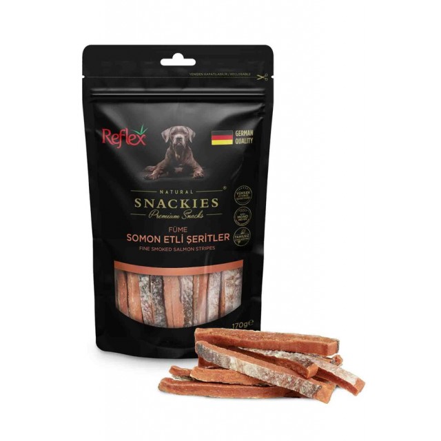 Reflex Snackies Füme Somon Etli Şeritler Köpek Ödül Maması 170gr
