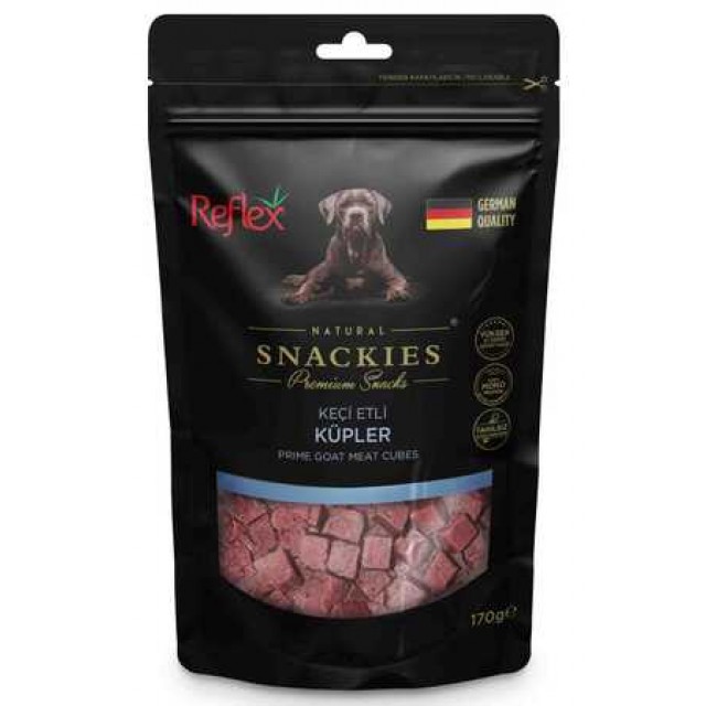 Reflex Snackies Keçi Etli Küpler Köpek Ödül Maması 170gr