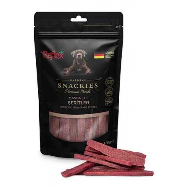 Reflex Snackies Manda Etli Şeritler Köpek Ödül Maması 170gr