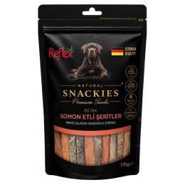 Reflex Snackies Natural Füme Somon Etli Şerit Köpek Ödül Maması 170 gr