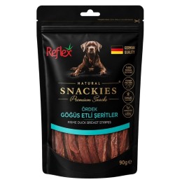 Reflex Snackies Natural Ördek Göğüs Etli Şerit Tahılsız Köpek Ödül Maması 90 gr