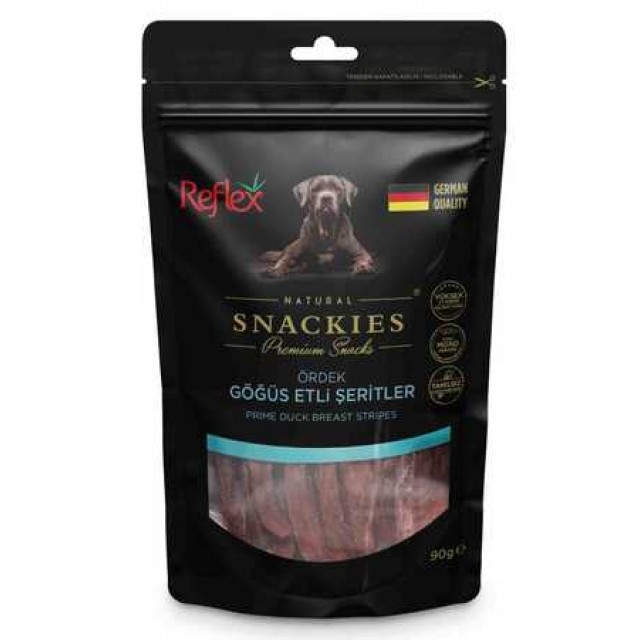 Reflex Snackies Ördek Göğüs Etli Şeritler Köpek Ödül Maması 90gr