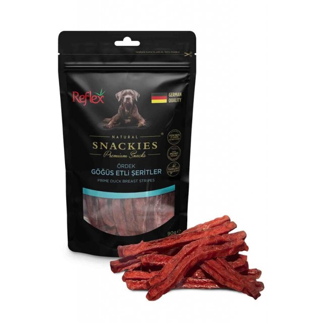 Reflex Snackies Ördek Göğüs Etli Şeritler Köpek Ödül Maması 90gr