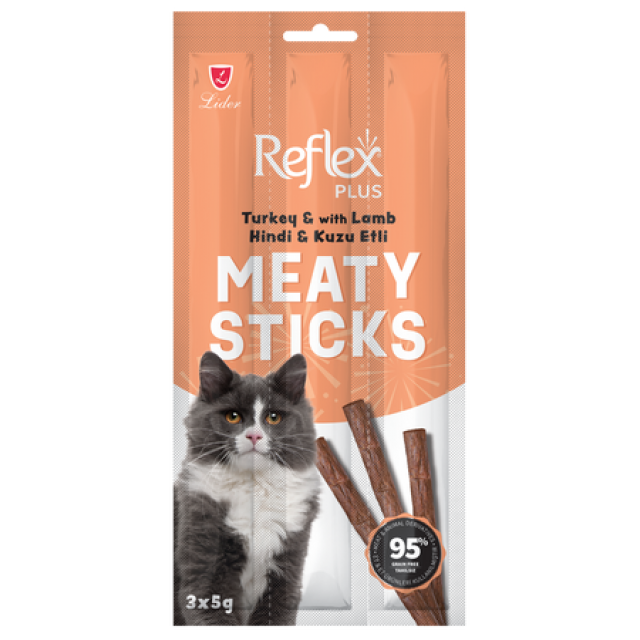 Reflex Stick Hindi ve Kuzulu Kedi Ödül Çubuğu 3x5gr