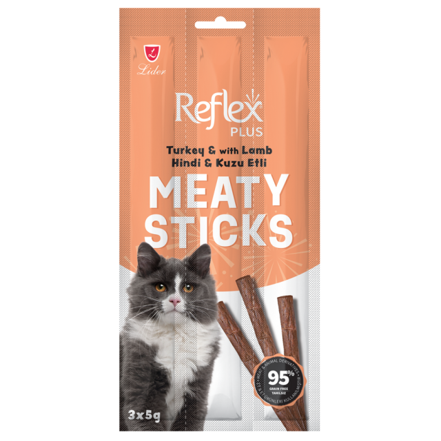 Reflex Stick Hindi ve Kuzulu Kedi Ödül Çubuğu 3x5gr