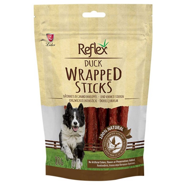 Reflex Wrapped Sticks Ördekli Köpek Ödül Çubukları 80gr