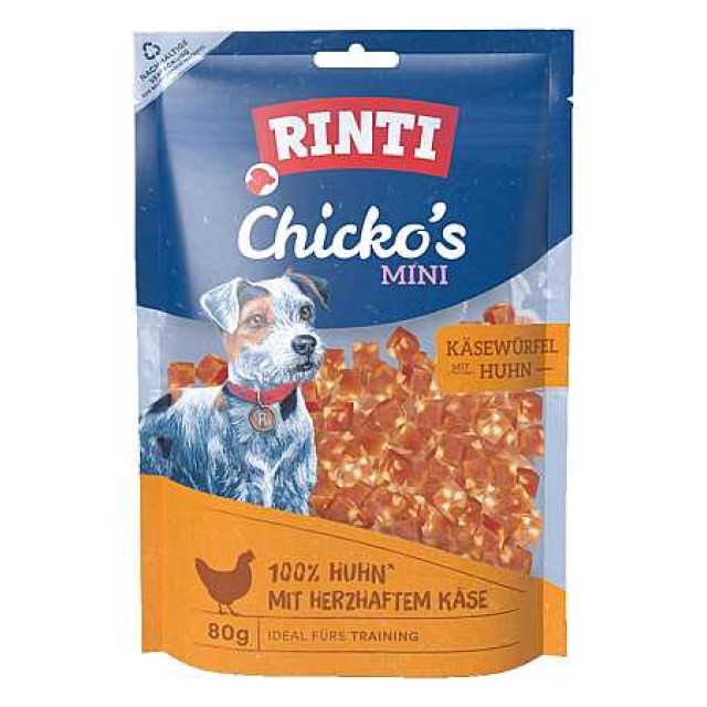Rinti Chicko Tavuklu ve Peynirli Mini Köpek Ödülü 80gr