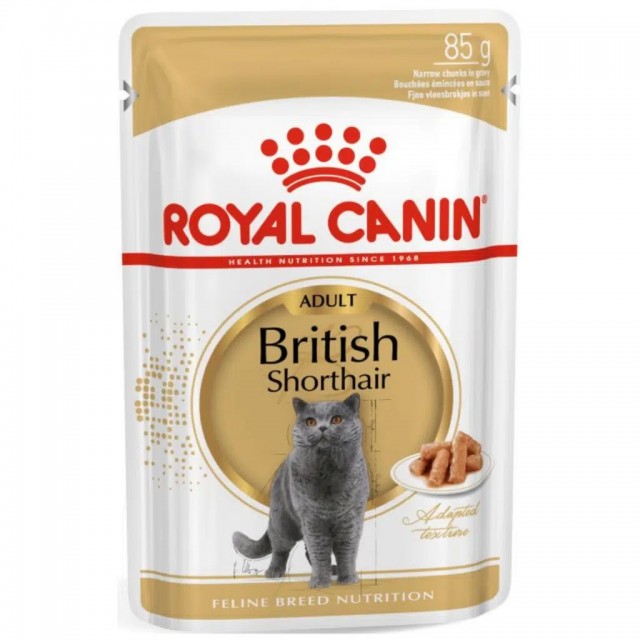 Royal Canin British Shorthair Adult Gravy Pounch Kedi Yaş Maması 85 Gr