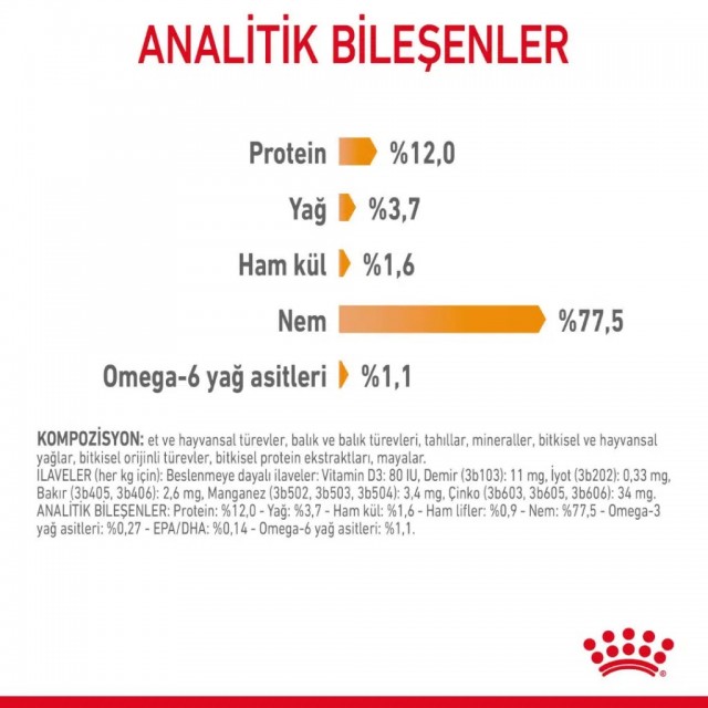 Royal Canin Hair & Skin Care Gravy Pouch Kedi Yaş Maması 85 Gr