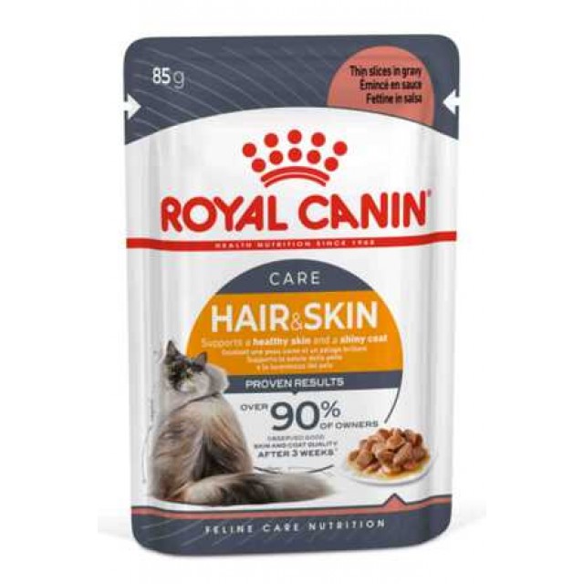 Royal Canin Hair&Skin Gravy Kedi Konservesi 85gr
