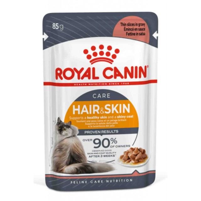Royal Canin Hair&Skin Gravy Kedi Konservesi 85gr