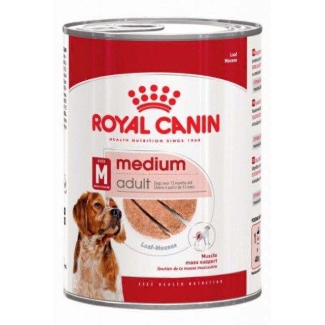 Royal Canin Loaf Mousse Orta Irk Ezme Yetişkin Köpek Konservesi 410gr