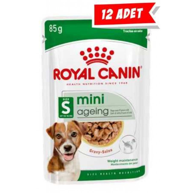 Royal Canin Mini +12 Ageing Pouch Yaşlı Köpek Konservesi 12x85gr 12'li