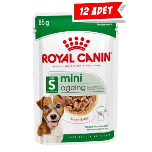 Royal Canin Mini +12 Ageing Pouch Yaşlı Köpek Konservesi 12x85gr 12'li
