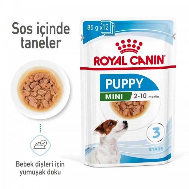 Royal Canin Mini Puppy Gravy Pounch Yavru Köpek Yaş Maması 85 Gr