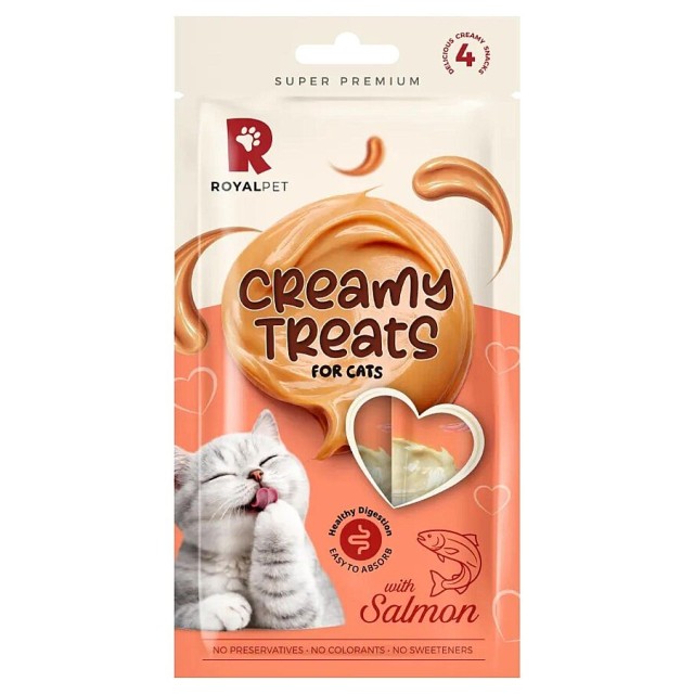 Royalpet Kediler İçin Somonlu Krema Ödül Maması 4x14gr