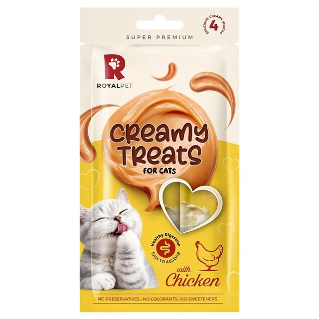 Royalpet Kediler İçin Tavuklu Krema Ödül Maması 4x14gr
