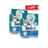SaniCat Active White Oksijen Kontrollü Koku Emici Ultra Topaklanan Kedi Kumu 10lt (2 Adet)