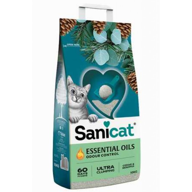 Sanicat Essential Oils Okaliptus Kokulu Kedi Kumu 10kg