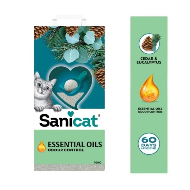Sanicat Essential Oils Okaliptus Kokulu Kedi Kumu 10kg