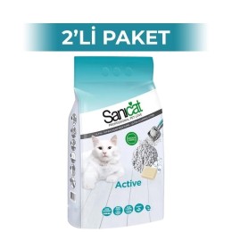 Sanicat Sabun Kokulu Bentonit Topaklaşan İnce Taneli Kedi Kumu 10 lt 2 Adet