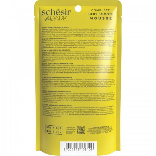 Schesir After Dark Tavuklu Mus Pouch Kedi Yaş Maması 80 Gr
