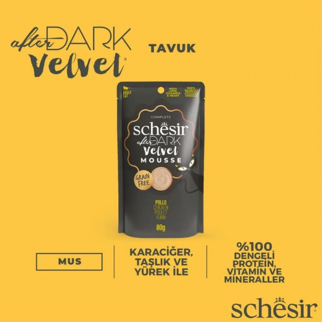 Schesir After Dark Tavuklu Mus Pouch Kedi Yaş Maması 80 Gr