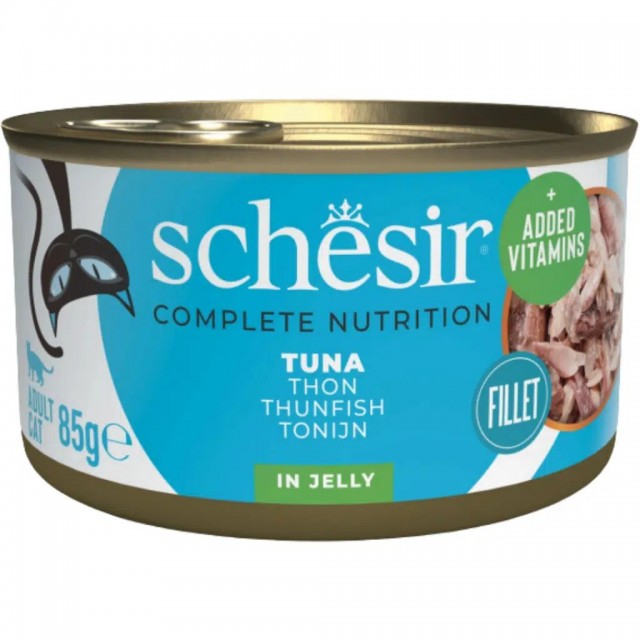 Schesir Ton Balıklı Jöle İçinde Yetişkin Kedi Konservesi 85 Gr