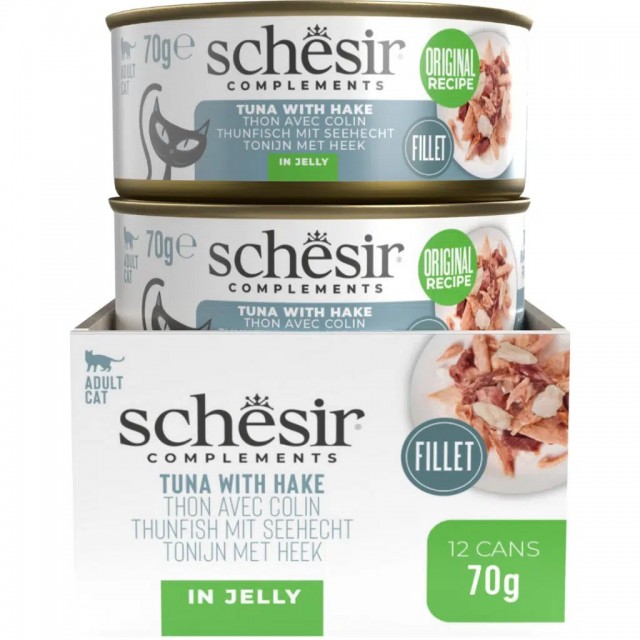 Schesir Ton Balıklı ve Berlam Balıklı Jöle İçinde Kedi Konservesi 70 Gr