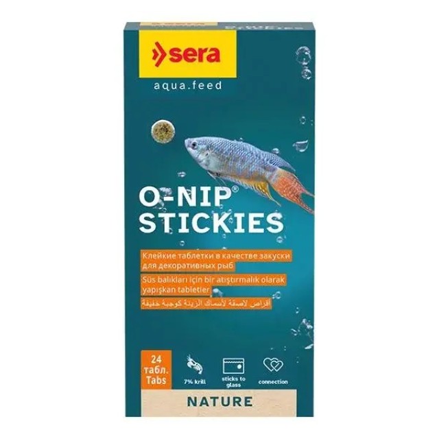 Sera O-Nip Stickies Cama Yapışan Yem 24 Tablet 16gr