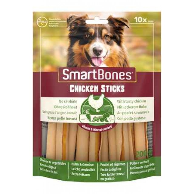 Smartbones Stick Tavuklu Köpek Ödül Çubuğu 200gr (10lu)