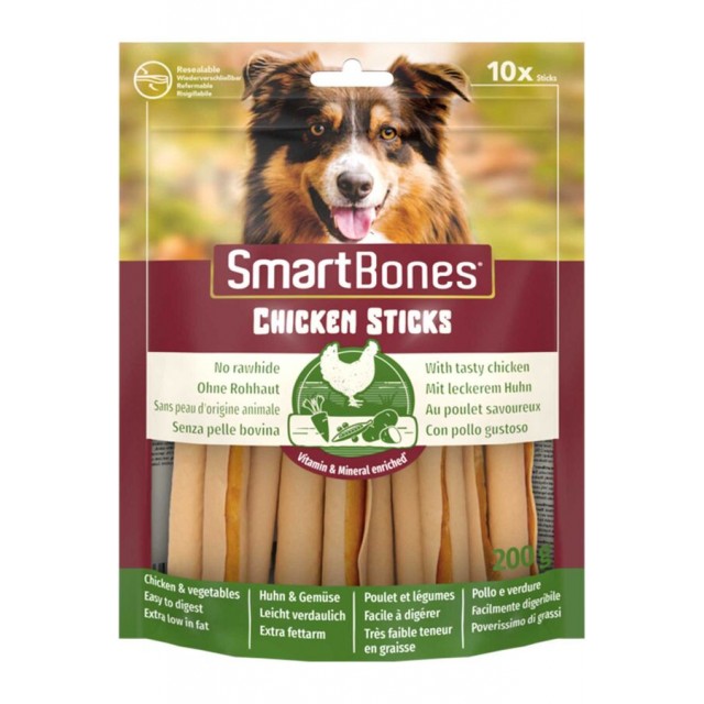 Smartbones Stick Tavuklu Köpek Ödül Çubuğu 200gr (10lu)