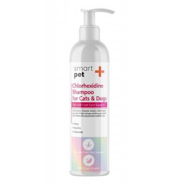 SmartPet + Clorhexidine Kedi ve Köpekler için Kaşıntı ve Tahriş Giderici Şampuan 250ml