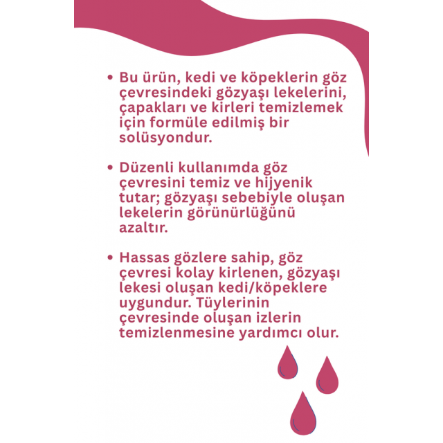 SmartPet + Kedi ve Köpekler için Gözyaşı Lekesi Temizleme Losyonu 50ml