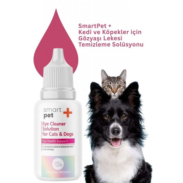 SmartPet + Kedi ve Köpekler için Gözyaşı Lekesi Temizleme Losyonu 50ml
