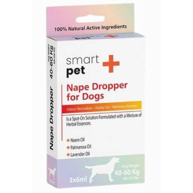 Smartpet + 40-60kg Köpekler İçin Deri Bakım Ense Damlası 3x6ml