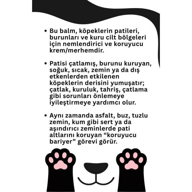 SmartPet + Köpekler için Pati ve Burun Bakım Kremi 50ml