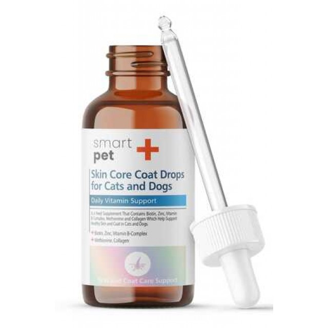 Smartpet + Kedi ve Köpekler İçin Deri ve Tüy Sağlığı İçin Biotin Damla 30ml