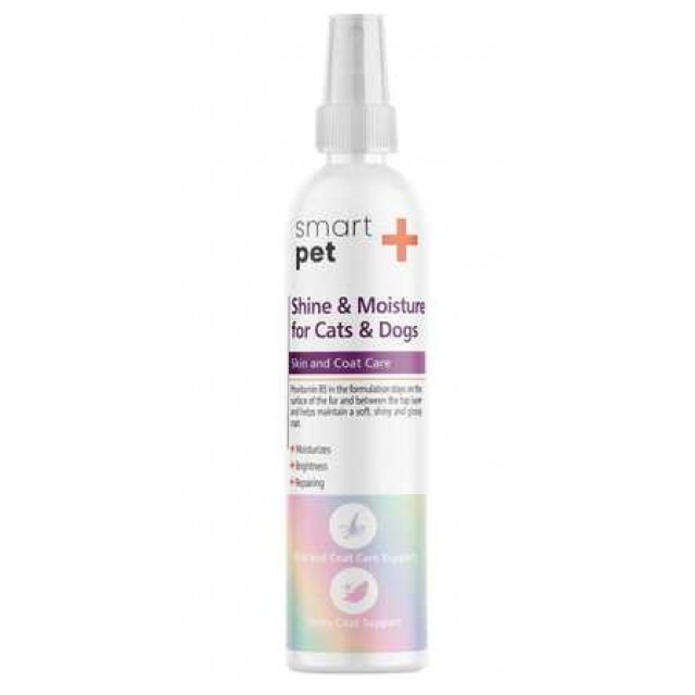 SmartPet + Shine & Moisture Kedi ve Köpekler için Tüy Parlatıcı Sprey 100ml
