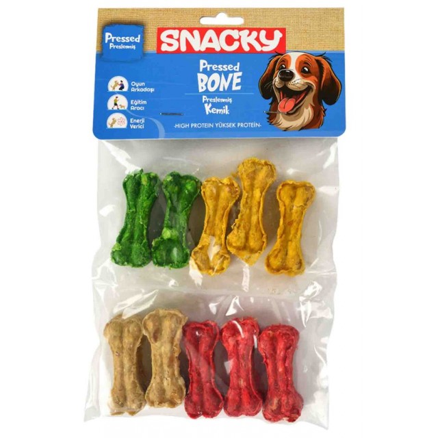 Snacky Munchy Köpek Press Kemik 5cm 10lu