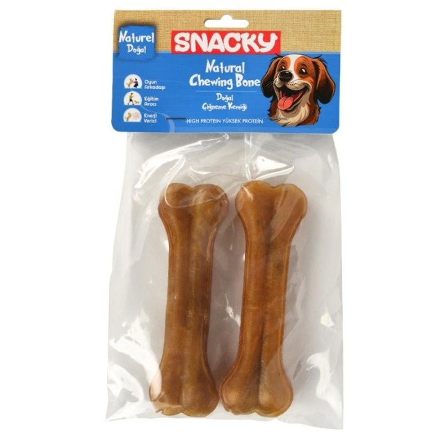 Snacky Natural Köpek Çiğneme Kemiği 13 cm 2'li