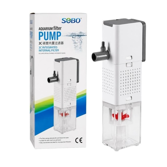 Sobo Akvaryum İç Filtre Beyaz 1500L/H 25W