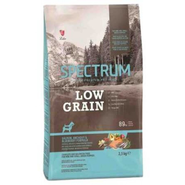 Spectrum Düşük Tahıllı Somonlu Hamsili ve Yaban Mersinli Mini Irk Yavru Köpek Maması 2.5kg